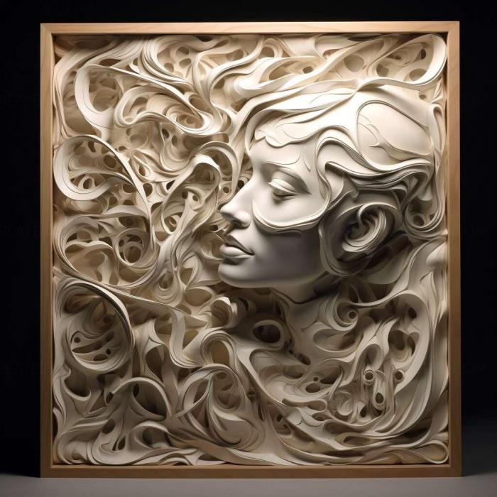 نموذج ثلاثي الأبعاد لآلة CNC 3D Art 